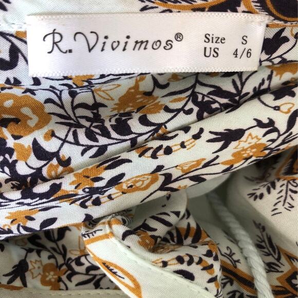 R.Vivimos Floral Tassel Bohemian Maxi Dress size small - Picture 10 of 12